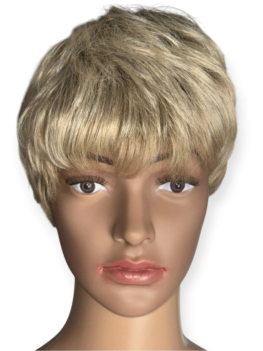 Belle Madame EBBA SF Wig Champagne Root Blonde Layered Pixie